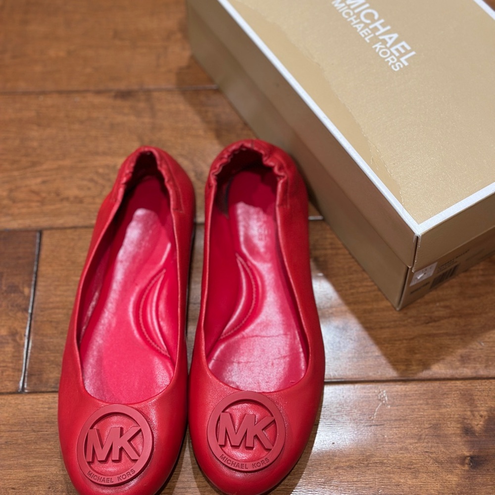 Michael Kors Vibrant Red Loafers